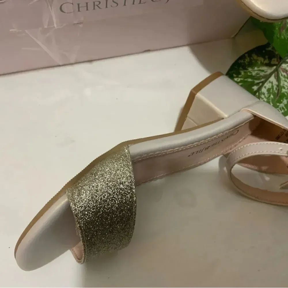 Christie & Jill Little & Big Girls Mallory Block Heel Pumps